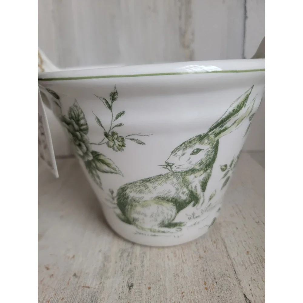Maxcera green floral Easter Hip Hop bucket spring flower home decor‎ unique
